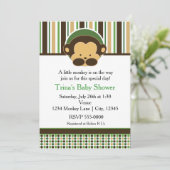 Invitation de la fête du Baby shower de la Mod Pop (Debout devant)