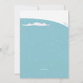 Invitation de la fête du bloc d'hiver (Dos)