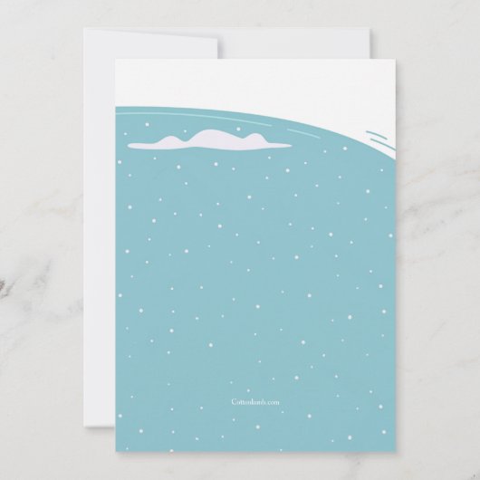 Invitation de la fête du bloc d'hiver (Dos)