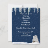 Invitation de la fête du blues d'hiver (Dos)