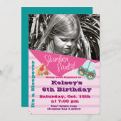 Invitation de la Fête du bois d'oeuvre du pyjama (Devant / Derrière)