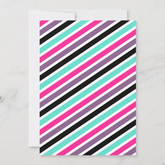 Invitation de la Fête du Bowling (Dos)