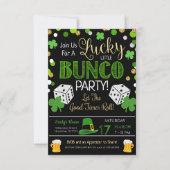 Invitation de la fête du Bunco de St. Patrick (Devant)