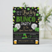 Invitation de la fête du Bunco de St. Patrick (Debout devant)
