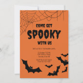 Invitation de la fête du bureau Éffrayant d'Hallow (Devant)