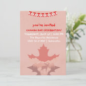 Invitation de la fête du Canada (Debout devant)
