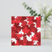 Invitation de la Fête du Canada feuille d'érable (Debout devant)