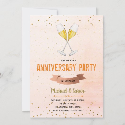 Invitation de la fête du Champagne (Devant)