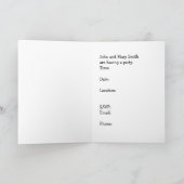 Invitation de la fête du chat perse noir (Intérieur)