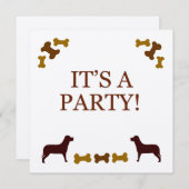 Invitation de la fête du chien (Devant / Derrière)