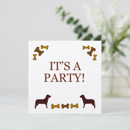 Invitation de la fête du chien (Debout devant)