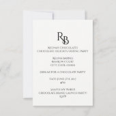 Invitation de la fête du chocolat (Dos)