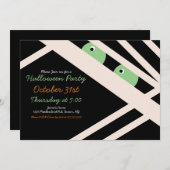 Invitation de la fête du costume de maman d'Hallow (Devant / Derrière)