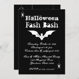 Invitation de la fête du costume d'Halloween