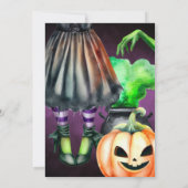 Invitation de la fête du costume d'Halloween (Dos)