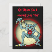 Invitation de la fête du costume d'Halloween avec  (Devant)