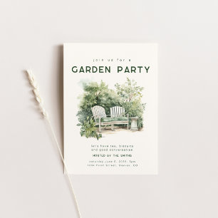 Invitation de la fête du jardin d'été du printemps