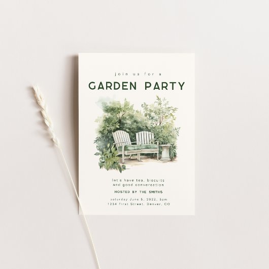 Invitation de la fête du jardin d'été du printemps