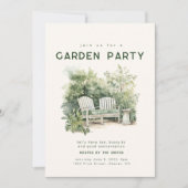 Invitation de la fête du jardin d'été du printemps (Devant)