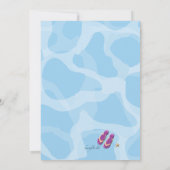 Invitation de la fête du jardin Pool (Dos)