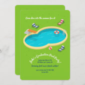 Invitation de la fête du jardin Pool (Devant / Derrière)