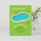 Invitation de la fête du jardin Pool (Debout devant)
