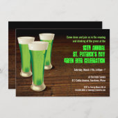 Invitation de la fête du Jour de la Saint Patrick  (Devant / Derrière)