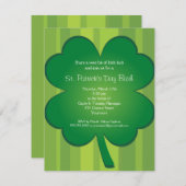 Invitation de la fête du Jour de la Saint Patrick  (Devant / Derrière)