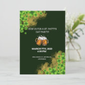 Invitation de la fête du jour de St. Patricks pers (Debout devant)
