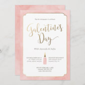 Invitation de la fête du jour des Galentines (Devant / Derrière)