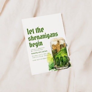 Invitation de la fête du Jour du parti St. Patrick