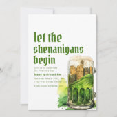 Invitation de la fête du Jour du parti St. Patrick (Devant)