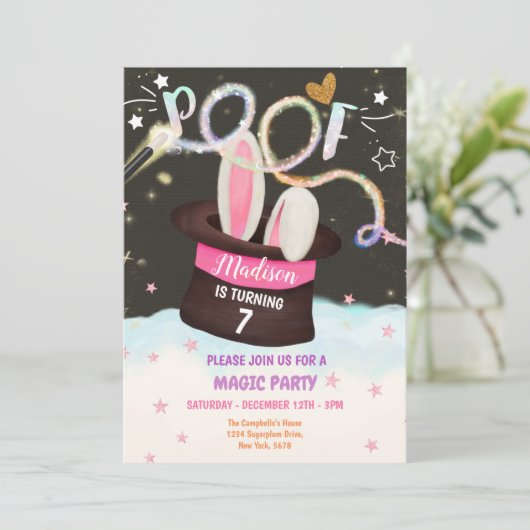 Invitation de la Fête du Magicien (Debout devant)