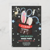 Invitation de la Fête du Magicien (Devant / Derrière)