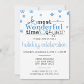 Invitation de la fête du meilleur temps de l'année (Devant)