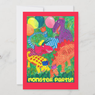 Invitation de la fête du monstre