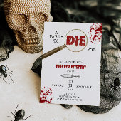 Invitation de la fête du mystère du meurtre d'Hall