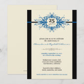 Invitation de la fête du Nouveau Anniversaire (ble (Devant / Derrière)