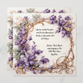 Invitation de la fête du Nouvel An (Devant / Derrière)