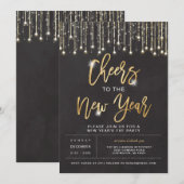 Invitation de la fête du Nouvel An (Devant / Derrière)