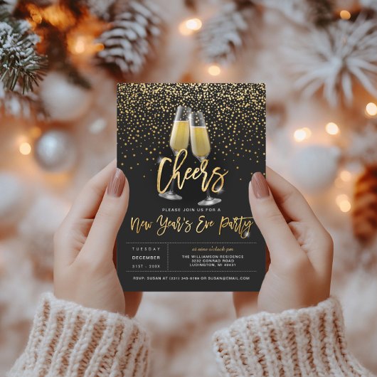 Invitation de la fête du Nouvel An