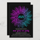 Invitation de la fête du Nouvel An (Devant / Derrière)