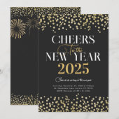 Invitation de la fête du Nouvel An (Devant / Derrière)