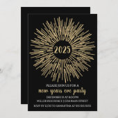 Invitation de la fête du Nouvel An (Devant / Derrière)