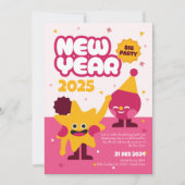 Invitation de la fête du Nouvel An 2025 pour enfan (Devant)