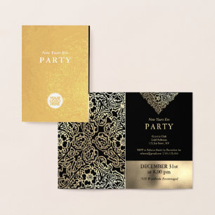 Invitation de la fête du Nouvel An de luxe