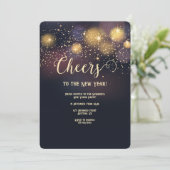 Invitation de la fête du Nouvel An Star Bright (Debout devant)