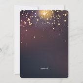 Invitation de la fête du Nouvel An Star Bright (Dos)