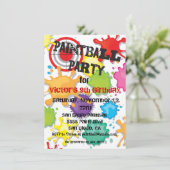 Invitation de la fête du Paintball (Debout devant)