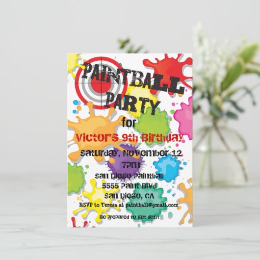 Invitation de la fête du Paintball (Debout devant)